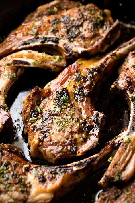 Lamb Side Dishes, High End Restaurant, Lamb Dinner, Grilled Lamb Chops, Lamb Chop Recipes, Lamb Recipe, Lamb Dishes, Grilled Lamb, Chops Recipe