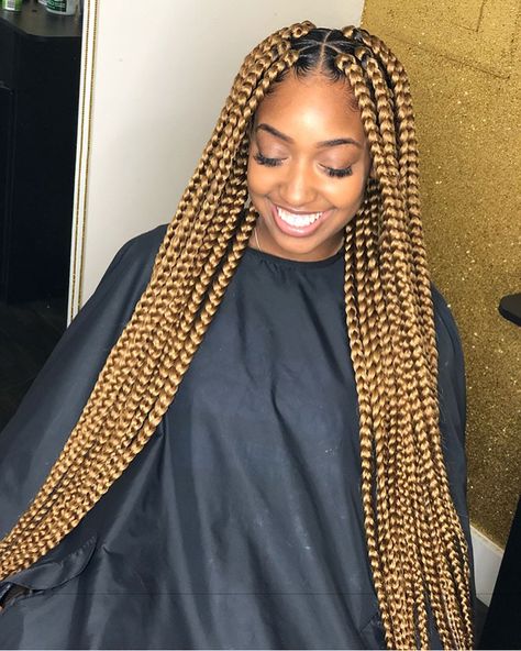 Jumbo Box Braids Styles, Box Braids Pictures, Large Box Braids, Lemonade Braids Hairstyles, Big Box Braids, Blonde Box Braids, Big Braids, Short Box Braids, Big Box Braids Hairstyles