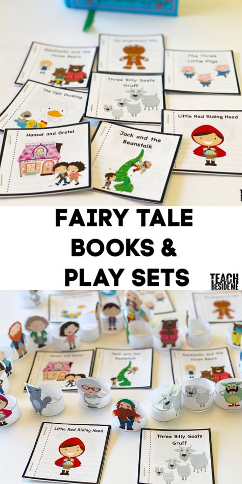 Fairy Tale Social Emotional, Fairy Tales Lesson Plans Preschool, Fairy Tale Ideas For Preschool, Fairy Tale Literacy Activities Preschool, Fairytales Theme Kindergarten, Fairy Tale Toddler Crafts, Fairytale Unit Preschool, Fairy Tales Preschool Theme, Fairy Tale Activities For Kids