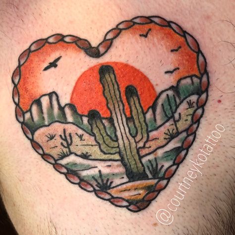 Tattoo Ideas Traditional, Life Tattoo Ideas, Desert Tattoo, Traditional Tattoo Drawings, Arizona Tattoo, Scene Tattoo, Cowgirl Tattoos, Traditional Tattoo Old School, Cowboy Tattoos