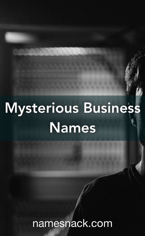 20 intriguing and mysterious name recommendations for your business. Mysterious Names, Free Logos, Blog Names, Men Store, Name Generator, Unique Names, Fancy Jewellery, Business Names, Business Growth