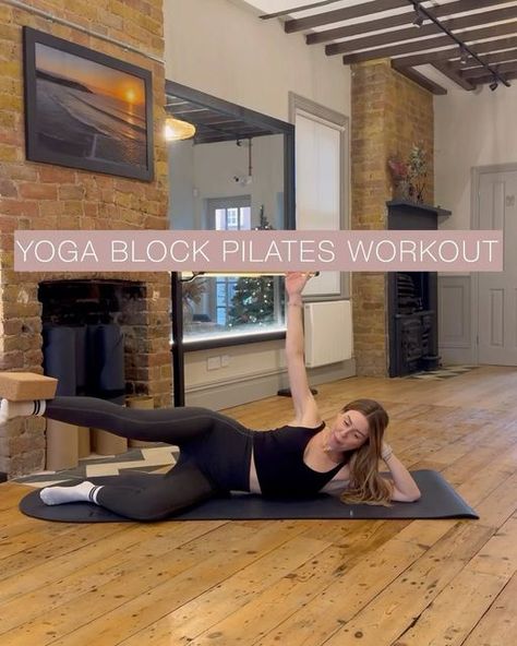 BONDI RISE PILATES on Instagram: "6 ways to use a yoga block in your next pilates workout 🔥 1. Clam - keep the block steady 2. Clam lift and lowers - don’t let it fall off 3. Pelvic bridge - use the yoga block to fire up the glute on the block 4. Leg lifts - keep pressing your heel into the block 5. Ab curl with toe taps - keep squeezing the yoga block under your knee 6. Ab curls - keep the yoga block steady! Save and give the above ago 😘 #pilatesworkout #pilatesmat #pilatestime #abworkout #workoutathome #pilatesathome #gluteworkout #pilatesglutesworkout #pilatesmove #pilatesfitness #pilatesequipment #pilateslove #pilateseveryday #pilatesmatwork #pilates #matpilates #pilatesmat #pilatesinstructor #pilatesallday #pilateseveryday #pilateslovers #pilatesstudio #pilatesform #onlinepilates Pilates Matwork, Pilates At Home, Pilates Equipment, Pilates Instructor, Mat Pilates, Leg Lifts, Yoga Block, Pilates Studio, December 12