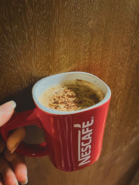 #aesthetic #coffee #nescafe #instagram #food #foodstagram #captions #recipe #healthy Nescafe Aesthetic, Nescafe Coffee Aesthetic, Nescafé Coffee, Nescafe Coffee, Coconut Milk Shampoo, Scrapbook Printing, Pics Ideas, Vanilla Latte, Aesthetic Coffee