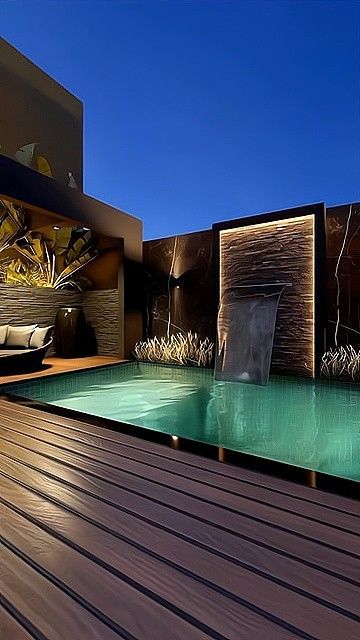 Pool Design Modern, Overflow Pool, Ideas De Piscina, Deck Piscina, Natural Swimming Ponds, Luxury Swimming Pools, Small Swimming Pools, Pool Landscape Design, Cool Swimming Pools