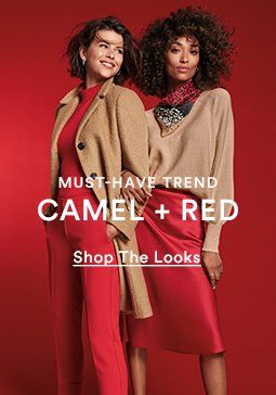 Red And Camel Outfit, Camel Outfit, Red Clothing, Red Shop, Red Outfit, No Matter What, Color Combos, Ann Taylor, Clothing Accessories