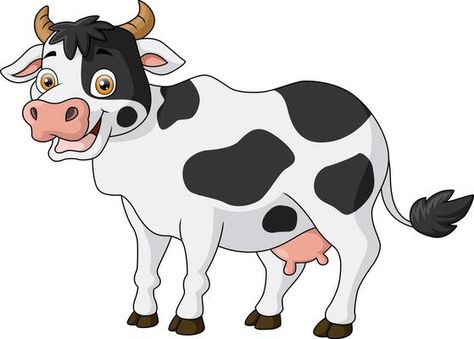 Cartoon happy cow posing isolated on white background 5151848 Vector Art at Vecteezy Cows Cartoon, Cow Cartoon, Cartoon Picture, Cow Pose, Black And White Cow, Happy Cow, Cute Cow, White Cow, Cityscape Photos