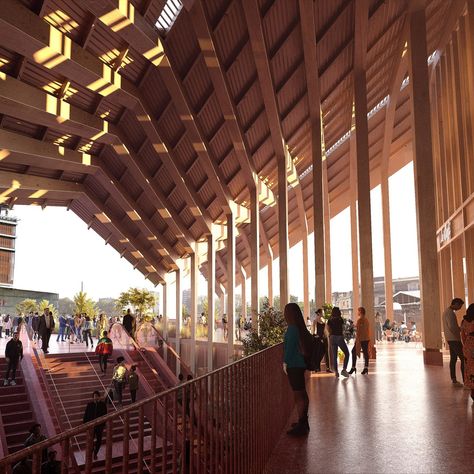 Eight public buildings in France made from bio-based materials Transport Hub, Mass Timber, Types Of Bricks, Bjarke Ingels Group, Architecture Set, Brutalism Architecture, Timber Architecture, Bjarke Ingels, Timber Buildings