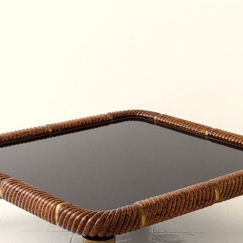 GASPARETTO PARENTI on Instagram: "• Porcelain Coffee Table by Tommaso Barbi, Italy, 1970s. @nicholasandalistair $ on request The table is crafted from tortoise-shell glazed porcelain with brass elements and a black glass top. . . . . . #italiandesign #midcenturyfurniture #italianstyle #tommasobarbi #nicholasandalistair" Tommaso Barbi, Mid Century Furniture, Italian Style, The Table, Black Glass, Tortoise Shell, Italian Design, Tortoise, A Black