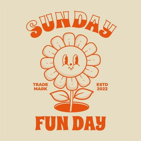 Cute Sun Flower Character with retro style Retro Flower Character, Retro Sun Character, Retro Style Illustration, Flower Character Illustration, Retro Flower Illustration, Retro Line Art Graphic Design, Retro Profile Picture, Retro Character Illustration, Illustration Styles Inspiration