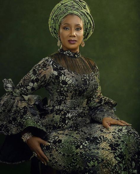 Iro and Buga Asoebi Styles for Women.| Nigerian Fashion Iro And Top Styles Lace, Iro And Buba Styles Lace, Buba Styles, Nigerian Lace Styles Dress, African Blouses, Nigerian Lace Styles, African Lace Styles, Nigerian Fashion, Traditional Wedding Attire