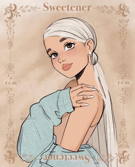 Stech☁️🌙 on Instagram: “☁️Sweetener☁️, in these days i’m obsessed with this album so i decider to make a drawing about It ✨ Hope u like It!!! Give me your opinion…” Ariana Grande Anime, Ariana Grande Background, Ariana Grande Drawings, Ariana Grande Album, Ariana Grande Sweetener, Ariana Grande Fans, Ariana Grande Cute, Ariana Grande Photoshoot, Ariana Grande Wallpaper