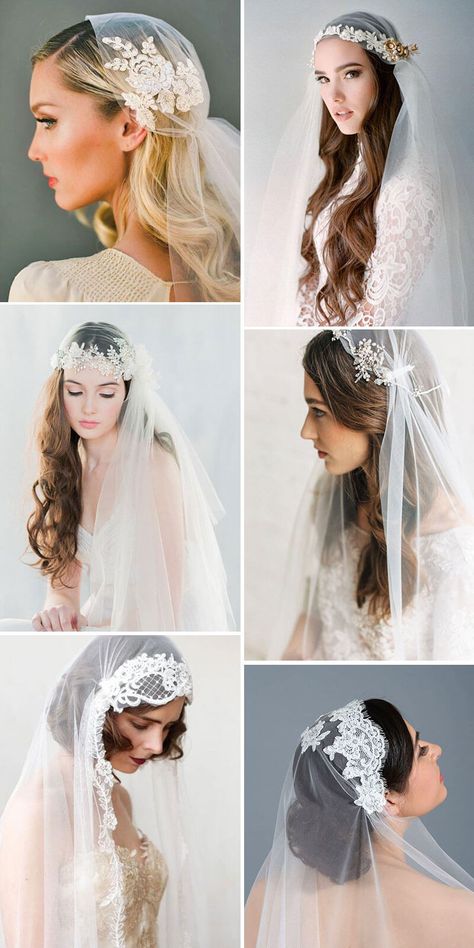 42 Dreamy Wedding Hairstyles that Look Stunning with Veils, wedding hairstyle with cap veil, vintage wedding hair ideas #weddinghairstyles #weddinghairstyleswithveils Bohemian Wedding Hair With Veil, Wedding Hair Beach, Wedding Hair With Flowers, Hair Beach Wedding, Braid Wedding Hair, Vintage Wedding Veil, Wedding Trellis, Mantilla Veil Wedding, Diy Vintage Wedding