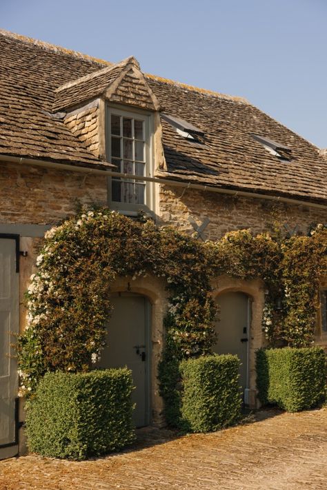 About Thyme – the home that became a masterclass in Cotswolds living Cotswolds Cottage, Oak Dining Room, Country Retreat, Dream Cottage, Antique Chandelier, The Courtyard, French Cottage, French Garden, Elegant Art