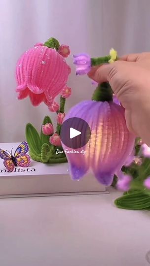 Lily of the valley flower lamp for home decor!! | Lily of the valley flower lamp for home decor!! | By Resep bujanganFacebook Lilly Of The Valley Flower, Lily Of The Valley Flowers, Valley Flowers, Flower Lamp, Lily Of The Valley, Crafts To Sell, The Valley, Lily, Things To Sell