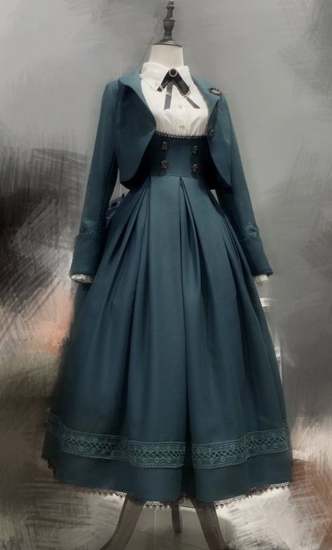 Old Timey Dresses, Vintage Outfits 1800s, Old Fashioned Dresses Vintage, Victorian Style Dresses, Old Fashioned Dresses, Short Vintage Dress, Sk8 Miya, Old Fashioned Clothes, Cute Vintage Dresses