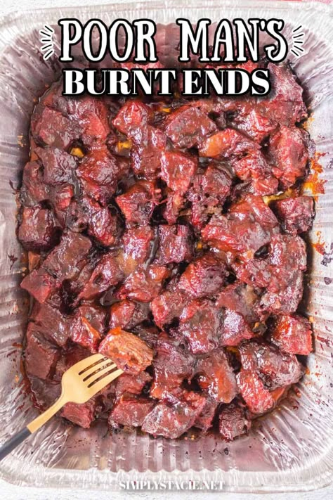 Burnt Ends Tender, smoked chuck roast is grilled to perfection with a flavorful rub and sweet BBQ sauce. Enjoy this mouthwatering recipe as a main course, side or appetizer. Chuck Roast Grilled, Poor Man's Burnt Ends, Pork Burnt Ends, Burnt Ends Recipe, Best Grill Recipes, Smoked Chuck Roast, Sweet Bbq Sauce, Grilled Roast, Burnt Ends