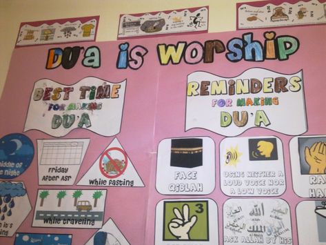 Muslim Kids Crafts, Vision Board Ideas Examples, Muslim Kids Activities, Islamic Ramadan, Vision Board Ideas, School Board Decoration, Islamic Kids Activities, Ramadan Kids, Classroom Makeover