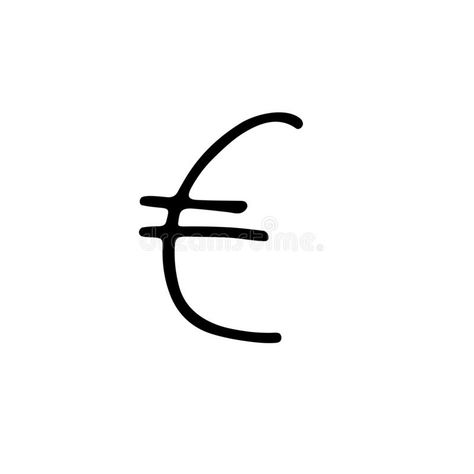 Doodle currency signs Euro. Doodle currency signs. Symbol Euro isolated on white #Sponsored , #Sponsored, #Ad, #currency, #isolated, #white, #signs Euro Tattoo, Euro Sign, Product Brochure, Doodle Alphabet, Mini Tattoos, Brochure Template, Stock Illustration, Alphabet, Finance