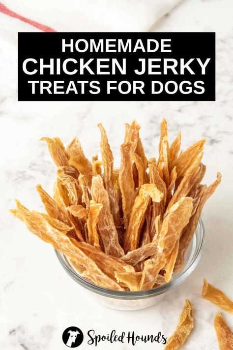 Dog Chew Recipe, Dehydrated Dog Chews, Diy Dog Chew Treats, Diy Dog Chews, Homemade Dog Chews, Dog Chews Homemade, Dehydrator Dog Treats, Chicken Jerky For Dogs, Dog Enrichment Ideas