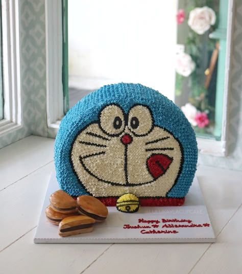 Doremon Birthday Cake, Doraemon Cake Designs, Doremon Cake Designs, Cartoon Cakes For Kids, Cake Decorating Patterns, Birthday Cake For Brother, Doraemon Cake, Cartoon Birthday Cake, Cake Designs For Kids