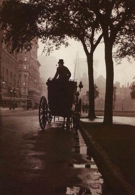 Central Park, NYC, 1900 Old New York, Horse Drawn, Vintage New York, Foto Art, Gilded Age, Photo Vintage, Baker Street, Vintage Pictures, White Photo