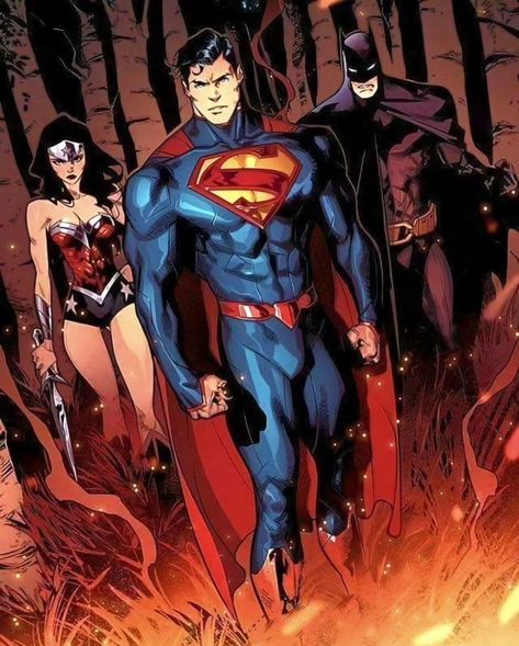 Dc Trinity, Cosmic Comics, Superman Gifts, Superman Family, Batman Wonder Woman, Dc Comics Heroes, Superman Art, Univers Dc, Super Man