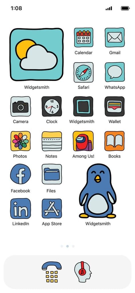 "Aesthetic" app icons Cartoon Iphone App Icons, Share It App Icon, Aesthetic Phone App Icons, Icon App Design Iphone, App Icons Colorful, Customized App Icons, Apple App Icons, Doodle App Icons, Apps Drawing