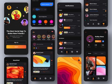 Mobile Chat App, Ux Animation, Social App Design, Mobile App Interface, App Inspiration, Vertical Jump, App Design Layout, Ux App Design, Urban Design Concept