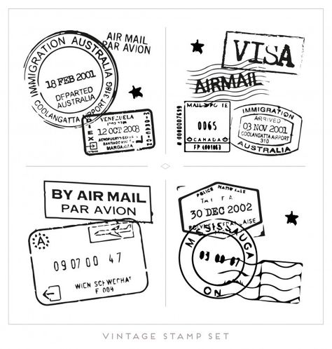 Black visa stamp collection Free Vector | Free Vector #Freepik #freevector #vintage #label #travel #badge Travel Aesthetic Passport, Aesthetic Passport, Visa Stamp, Vasos Vintage, Stamps Vintage, Travel Stamp, Passport Stamps, Retro Vector, Scrapbook Stickers Printable