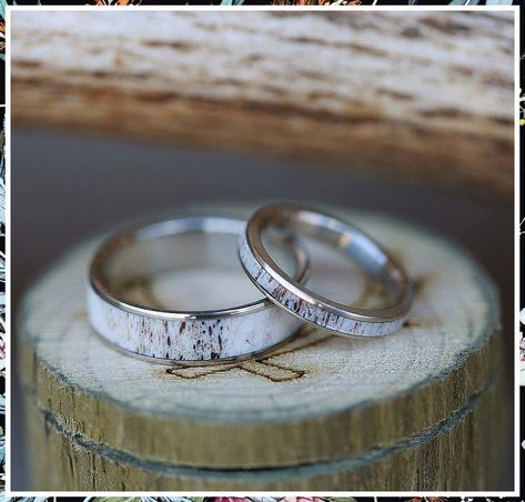 Wedding Bands For Women - No problem, we've got you covered. Here you'll be able to buy all the supplies you need. Click to visit immediately. Elk Antler Wedding Band, His And Her Ring, Antler Wedding Band, Rustic Wedding Bands, Wedding Bands For Women, His And Hers Rings, Antler Wedding, Country Theme Wedding, Antler Ring