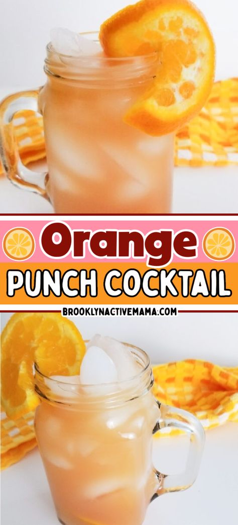 Orange Alcoholic Punch, White Wine Punch, Alcohol Fruit, Drink Board, Wine Punch, Vodka Punch, Orange Punch, Punch Cocktails, Orange Vodka