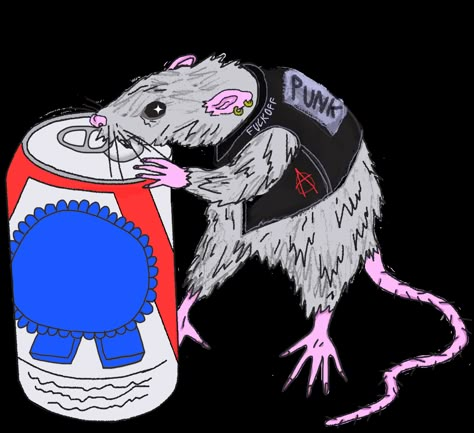 Rat Drawing Punk, Punk Rat, Rat Illustration, Punk Illustration, Illustration Gif, Rat Boy, Noodles Ramen, Rat Man, A Punk