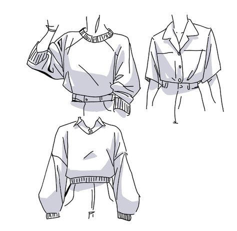 How To Draw Baggy T Shirt, Anime Hoodie Drawing Reference, Drawing Ideas Shirts, How To Draw Long Sleeve Shirts, Baggy Outfit Drawing Reference, Shirts For Drawing, Collard Shirt Drawing Reference, Sweat Shirt Drawing, Jacket Half Off Shoulder Reference Drawing