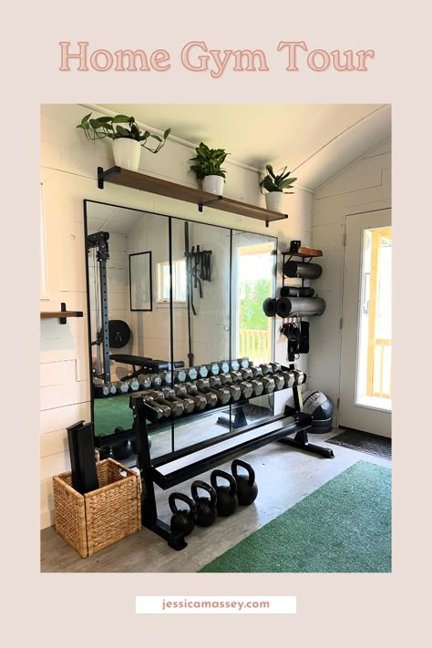 Fancy Home Gym Ideas, Home Gym Library Combo, Spare Room Workout Space, Sports Corner In Room, Gym Set Up In Garage, Rouge Fitness Home Gym, Bedroom To Workout Room, Basement Gym Area, Garage Turned Into Gym