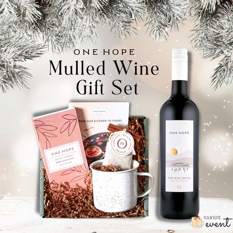 Mulled Wine Gift Set Includes: ✔Mulling Spice Packet ✔Campfire Mug ✔Sea Salt Caramel Dark Chocolate #YourEliteEvent #OneHope #Wine #winelover #vino #winemaker #vinoitaliano #winetasting #winetime #whitewine #cocktails #chardonnay #winewinewine #redwine #winery #wineoclock #wineporn #champagne #cheers #sommelier #love #vinho #winelife #cocktail #happyhour #winelovers #vineyard #italianwine #giftset Mulled Wine Gift, Champagne Cheers, Onehope Wine, Red Blend Wine, Mini Champagne Bottles, Mulling Spices, Wine Gift Set, Sea Salt Caramel, Mini Champagne