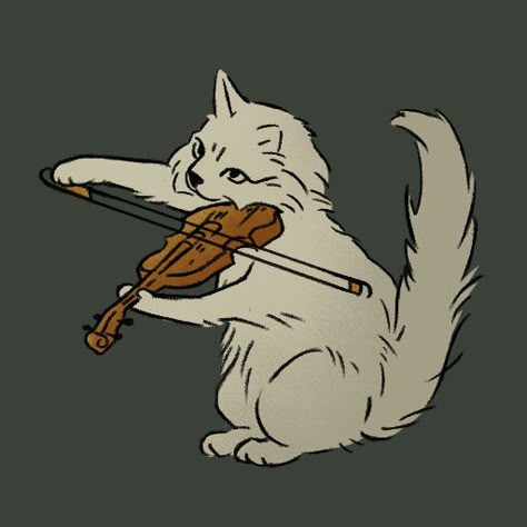 Violin Drawing, Violin Art, Easy Photography Ideas, Arte Peculiar, Dreamy Artwork, Paws And Claws, Cat Icon, Cool Sketches, Tattoo Design Drawings