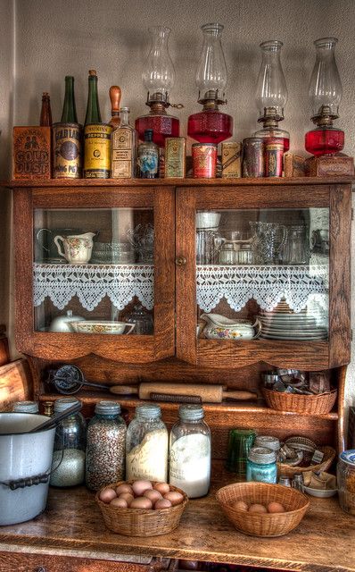 Farmhouse Kitchen Cabinet | The kitchen at the Sauer-Beckman… | Flickr Farmhouse Kitchen Cabinet, Big Cottages, Farmhouse Kitchen Cabinets, Deco Retro, Trendy Kitchen, Kitchen Cabinet Design, Farmhouse Kitchen Decor, Cabinet Design, Vintage Farmhouse