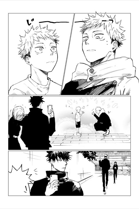 ▻ ♡ ♡ #呪術廻戦 #JujutsuKaisen /NQpWC Todo X Yuji, Chose And Yuji, Itadori Yuuji And Sukuna, Yuji X Gojo X Sukuna, Gojo And Yuji Father Son, Anime Background Drawing, Yuuji X Yn, Itadori X Megumi Fanart Spicy, Toji X Itadori