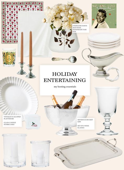 Holiday Entertaining Essentials - Harlowe James Hosting A Holiday Party, Hosting A Christmas Party, Harlowe James, Hosting Era, Zimmer Design, Christmas Hosting, Dinner Party Style, Unique Hostess Gifts, Hosting Ideas