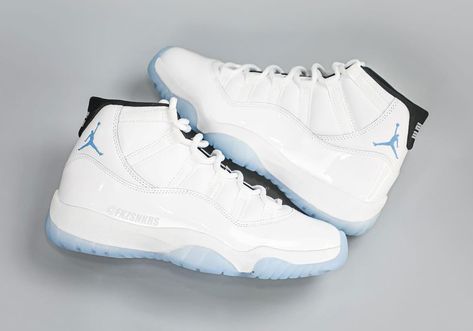 The Air Jordan 11 "Legend Blue" Could Be Jordan Brand's Top-Selling Sneaker Of 2024 Jordan 11 Columbia, Air Jordan 11s, Jordan 11 Legend Blue, Jordan 4 White, Jordan 11s, Nike Snkrs, Jordan 9, Popular Sneakers, North Carolina Tar Heels