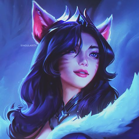 ﾟㅤ ، 🦊 ─ ahri icon ; ㅤㅤ◜♡◞ new ahri asu: midnight skin Ahri Skins, League Of Legends Ahri, Ahri League Of Legends, Ahri Lol, Ahri League, League Of Legends Characters, Face Icon, Lol League Of Legends, Game Inspiration