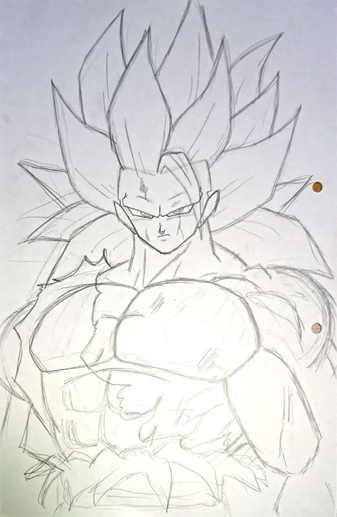 Goku Ssj 3 Drawing, Trance Drawings, Goku Ssj3 Drawing, Son Goku Drawing, Goku Drawing Sketch, Goku Art Drawings, Drawing Of Goku, How To Draw Goku, Dragon Ball Drawing