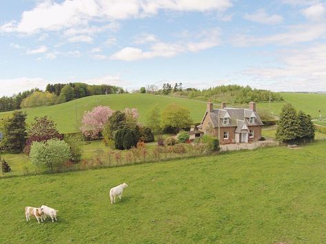 Irish Farmhouse Exterior, Countryside Manor, Cottages In Scotland, Irish Farmhouse, Cottages Scotland, Scottish Cottages, Southern Style Home, British Cottage, Cottage Farmhouse Decor