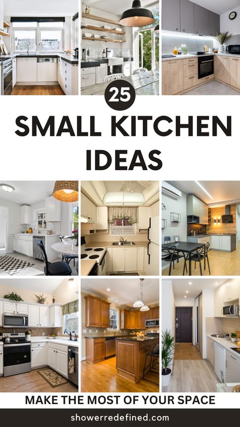 Maximize your space with these 25 smart small kitchen ideas! From clever storage solutions to space-saving layouts, these designs will help you create a stylish and functional kitchen no matter the size. Click to explore the best small kitchen inspiration today! 🍽️✨ Smart Small Kitchen, Small Kitchen Inspiration, Compact Appliances, Kitchen Ideas For Small Spaces, Space Style, Small Kitchen Ideas, Drawer Dividers, Stackable Storage, Clever Storage Solutions