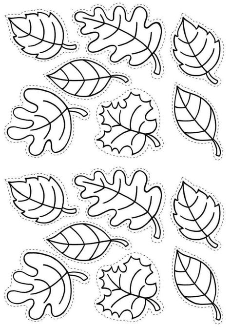 Leaf Template Printable, Fall Leaf Template, Fall Arts And Crafts, Pumpkin Coloring Pages, Diy Valentines Decorations, Autumn Table, Fall Coloring Pages, Fall Crafts For Kids, Autumn Crafts