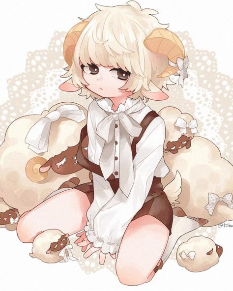 Arte Aries, Cute Sheep, Pretty Drawings, Anime Child, Naha, Anime Drawings Tutorials, Anime Drawings Boy, Kawaii Drawings, Kawaii Art