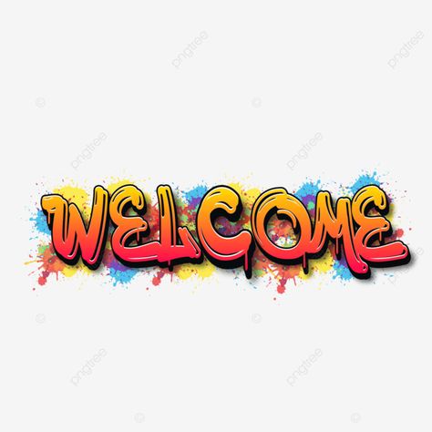 Welcome Pictures Art, Welcome Doodle, Welcome Logo Design, Welcome Banner Design, Welcome Typography, Banner Typography, Welcome Png, Welcome Graphic, Welcome Lettering