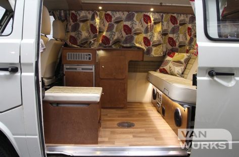 VW T25 Interior VanWurks Kompact 03 T25 Interior, Vw Camper Interior, Vw Interior, Truckbed Camper, Vw T25, Vw Vanagon, Campervan Ideas, Campervan Interior, Van Home