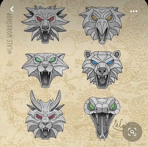 Witcher Schools, Medallion Tattoo, Witcher 3 Art, Witcher Medallion, Witcher Tattoo, Medallion Wallpaper, Witcher Wallpaper, The Witcher Game, The Witcher Books