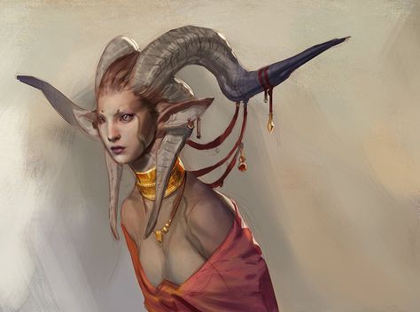 Satyr by Carlo-Arellano Female Elf, Heroic Fantasy, Fantasy Races, Creature Concept, Fantasy Inspiration, Dnd Characters, Creature Design, Fantasy Creatures, Character Designs